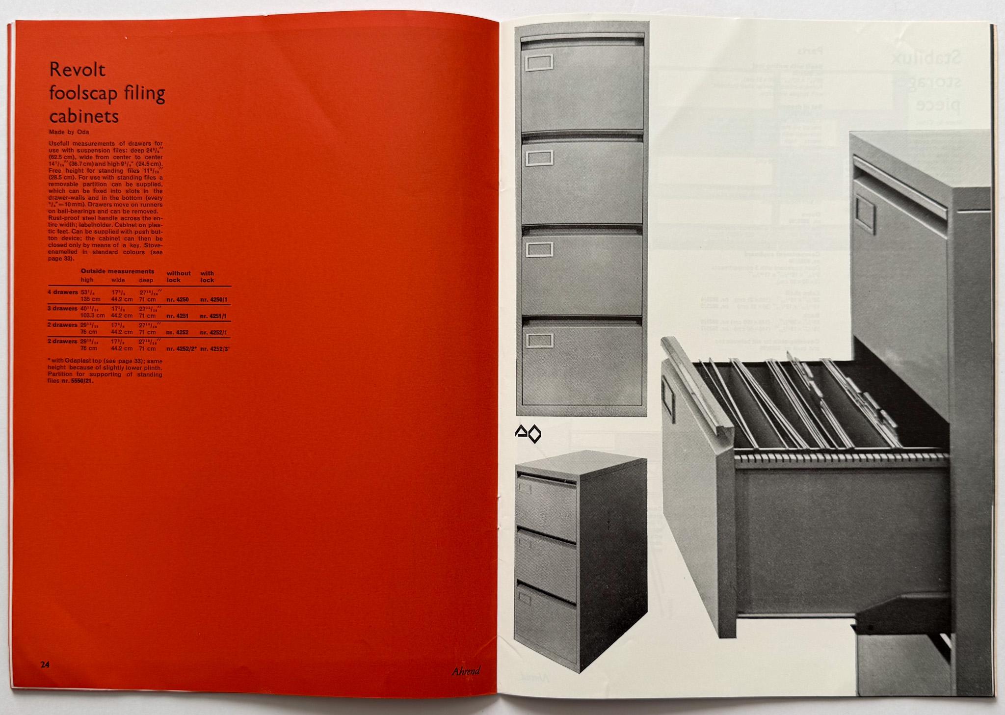 Ahrend Möbelkatalog, 1961 (Friso Kramer, Wim Rietveld) im Angebot 1