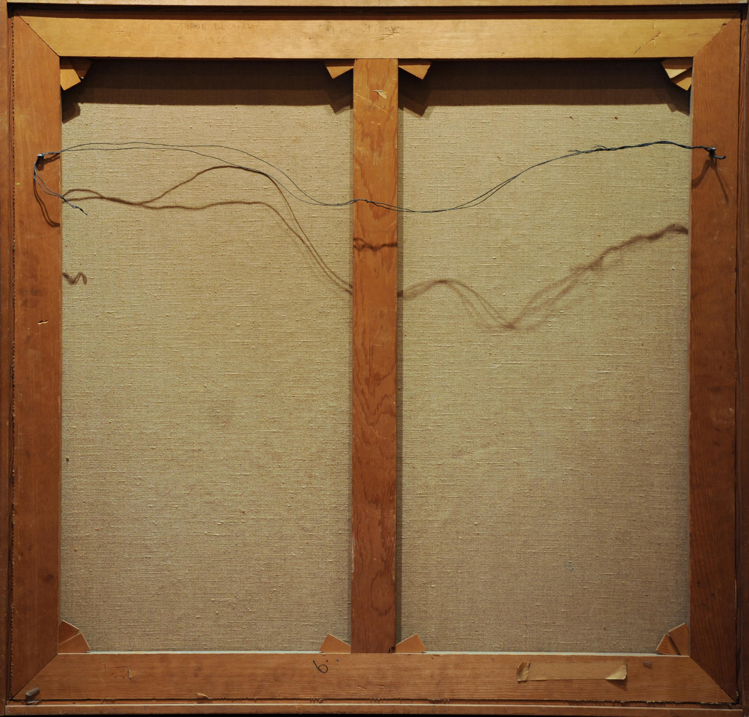 Three Figures - Painting by Ahron Elvaiah