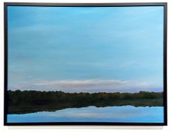 Almost Dusk, The North Branch of the Chicago River - Original Oil Painting