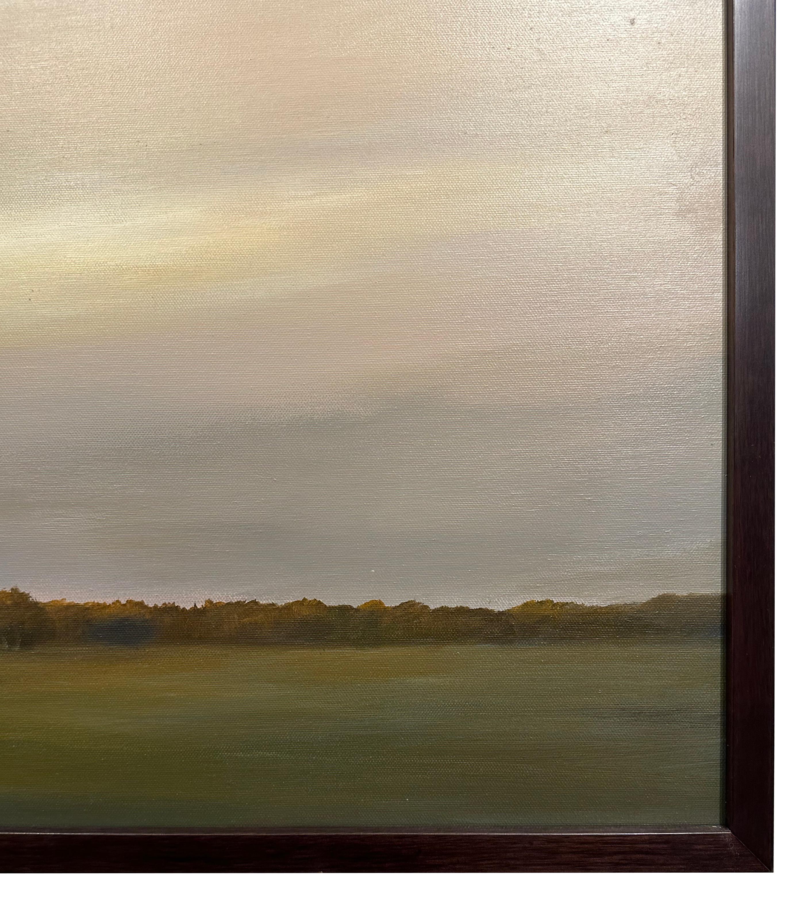 La luce del sole a est di Bloomington - Pittura a olio originale in vendita 1