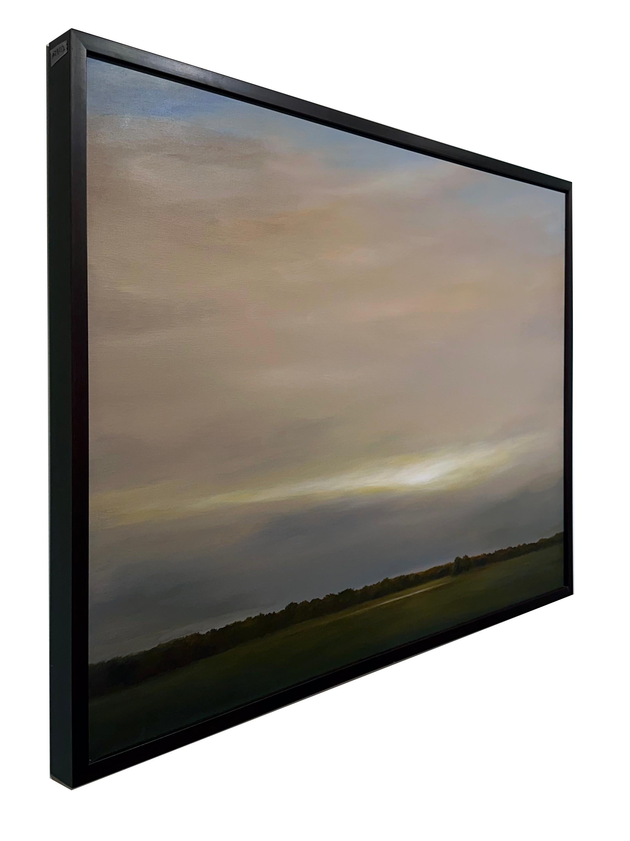 La luce del sole a est di Bloomington - Pittura a olio originale in vendita 3