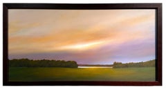 Breaking Through - La luce che attraversa il cielo drammatico sul fiume, paesaggio