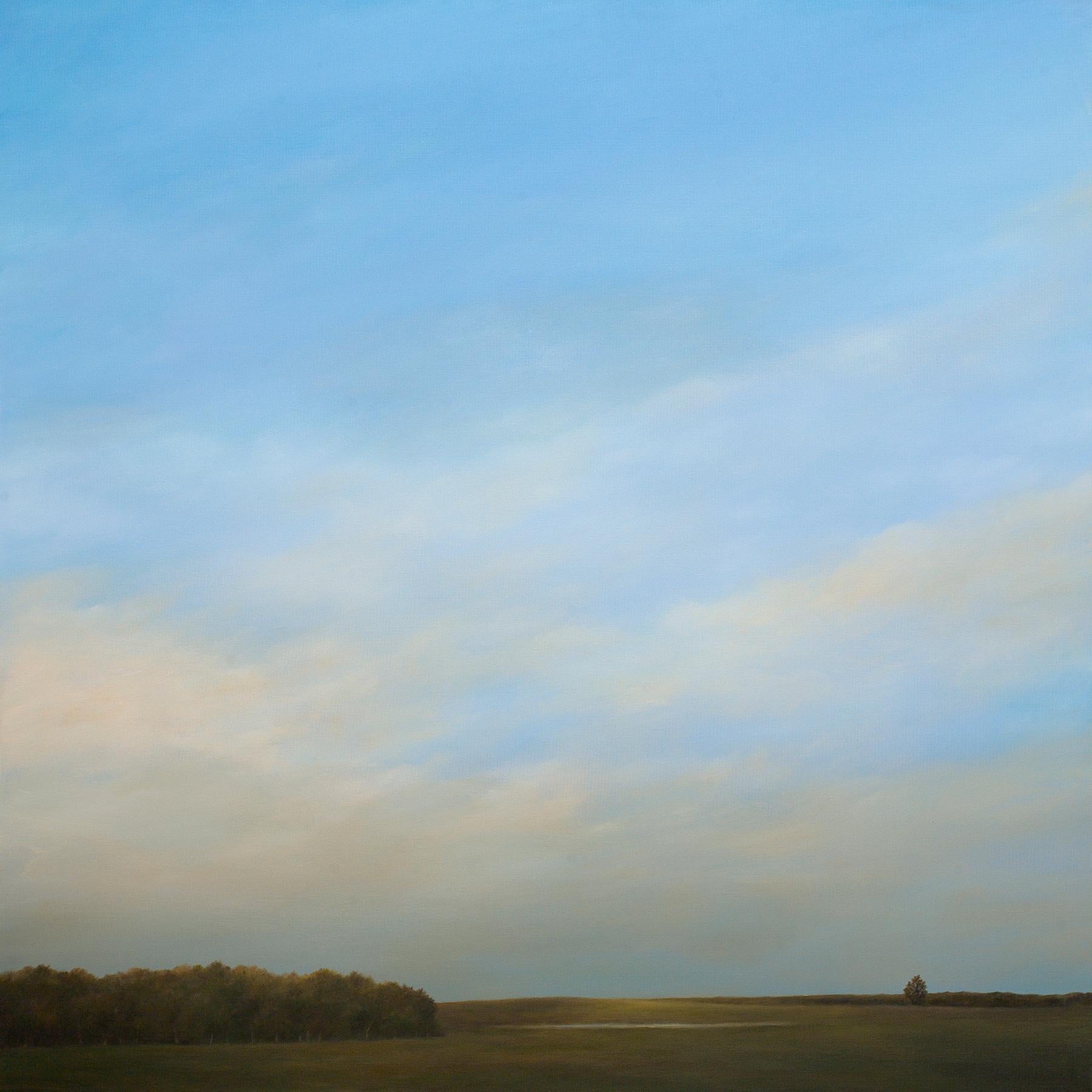 "Anfang November", Contemporary, Landschaftsgemälde, Acryl, Leinwand, gerahmt – Painting von Ahzad Bogosian