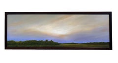 Field North of Chatham - Serene Landscape with Vast Cloudy Sky, Framed