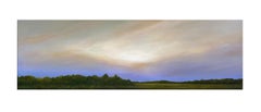 Field North of Chatham - Serene Landscape with Vast Cloudy Sky, Framed
