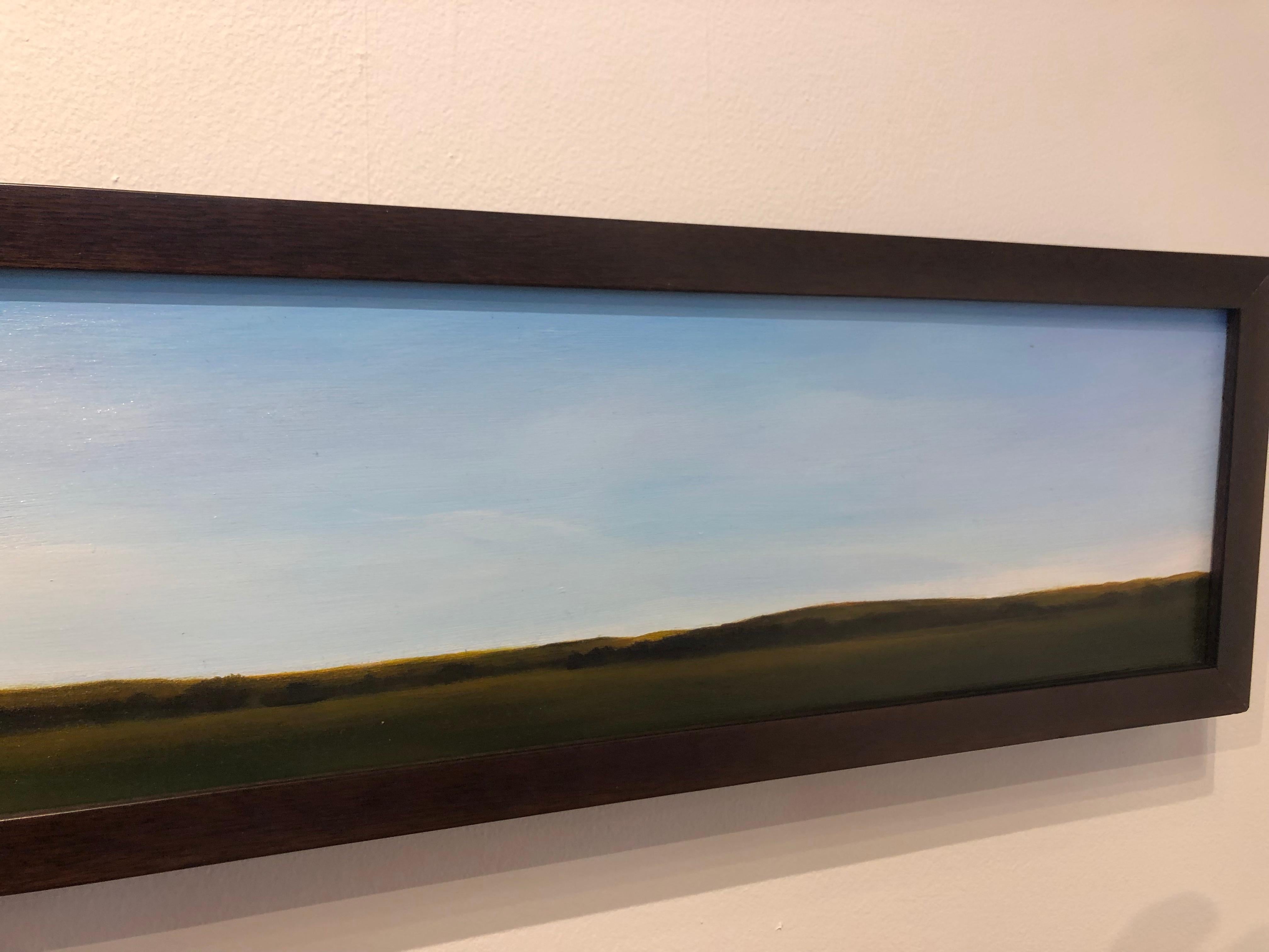 Mid Morning Looking North - Long Thin Landscape Painting Unusually Shaped 4