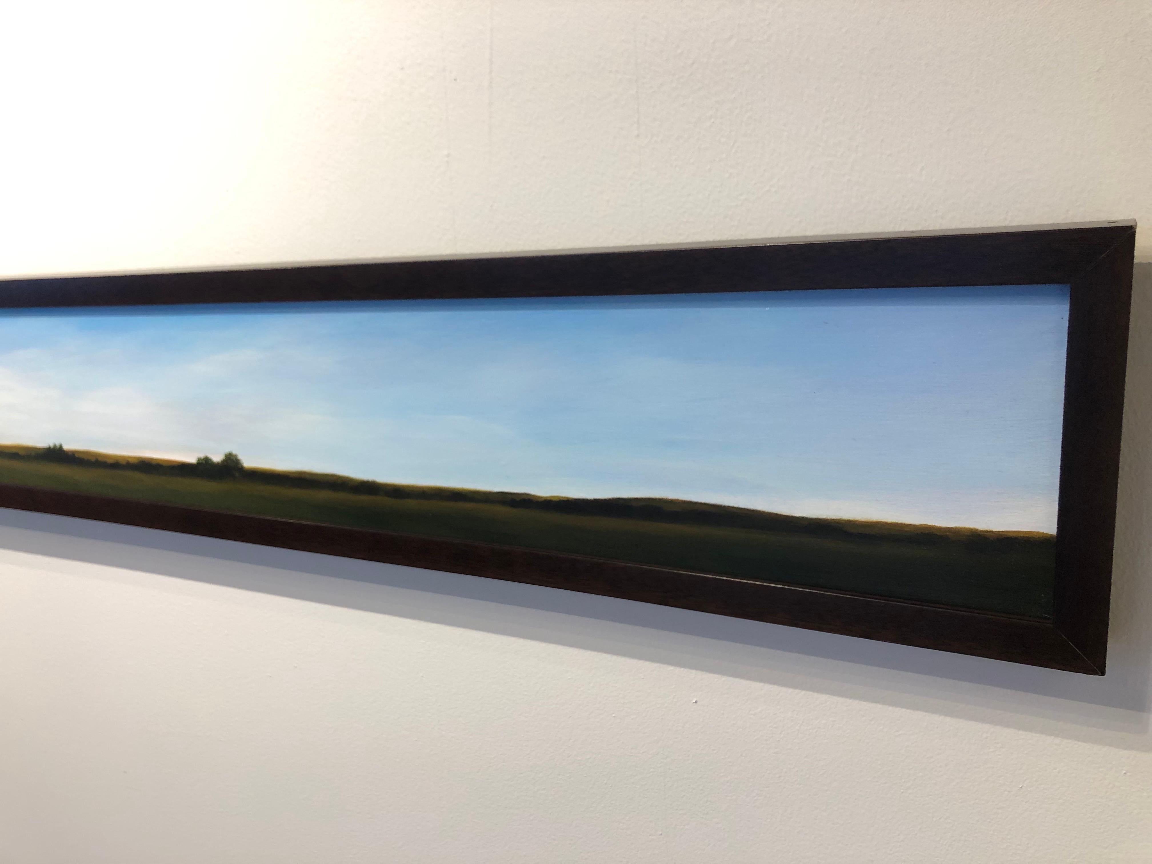 Mid Morning Looking North - Long Thin Landscape Painting Unusually Shaped 6