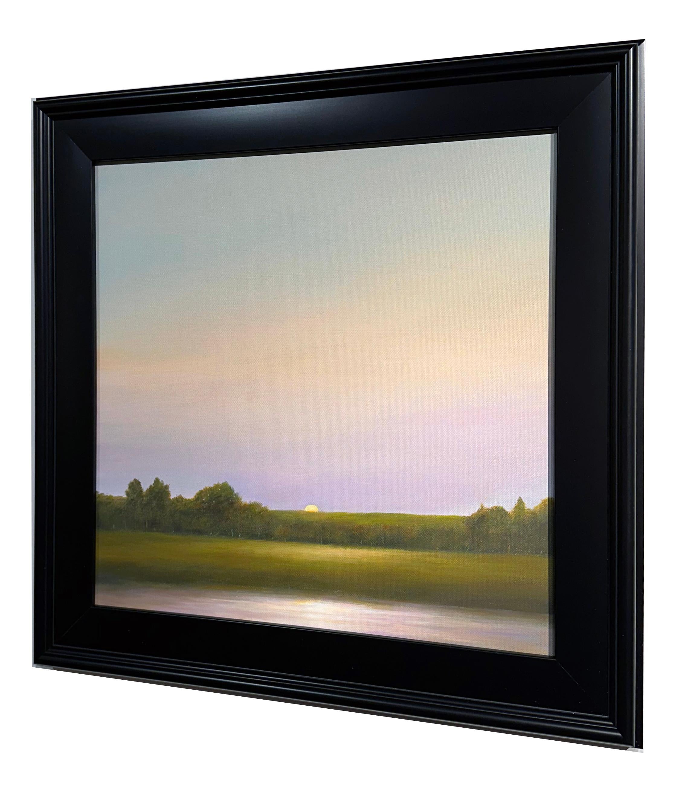 Salida de la luna - Pintura original de paisaje - Painting de Ahzad Bogosian