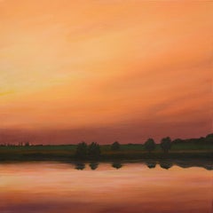 "Radiance", Contemporary, Landschaft, Wasserlandschaft, Gemälde, Acryl, Leinwand