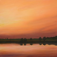 "Radiosità", Contemporaneo, Paesaggio, Paesaggio acquatico, Pittura, Acrilico, Tela