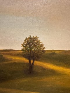 The Promise Of Autumn – Original Landschaftsgemälde, vertikale Himmelssszene