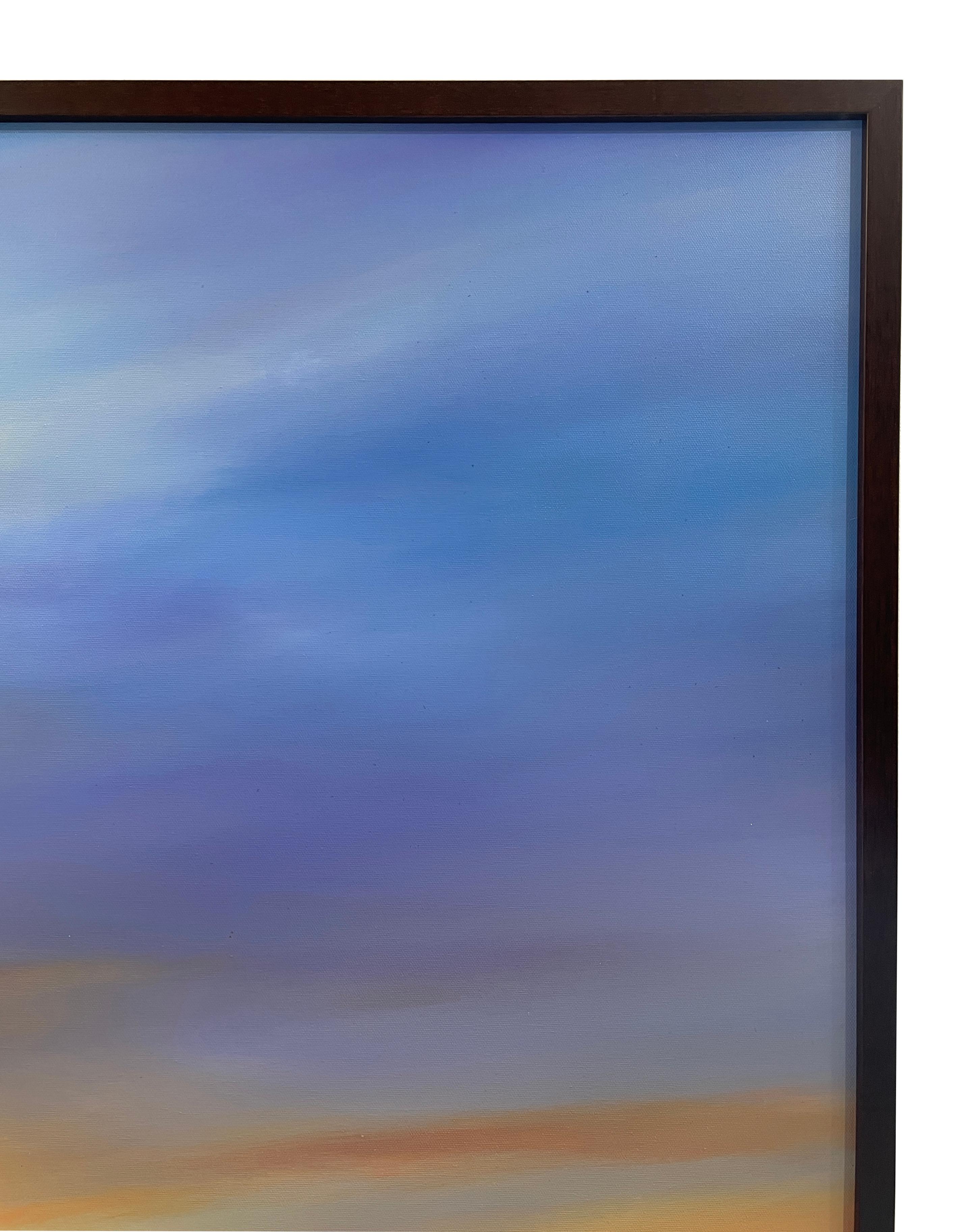 Twilight South of Hayward - Original Oil Painting w/ Dramatic Sunset, Landscape 2