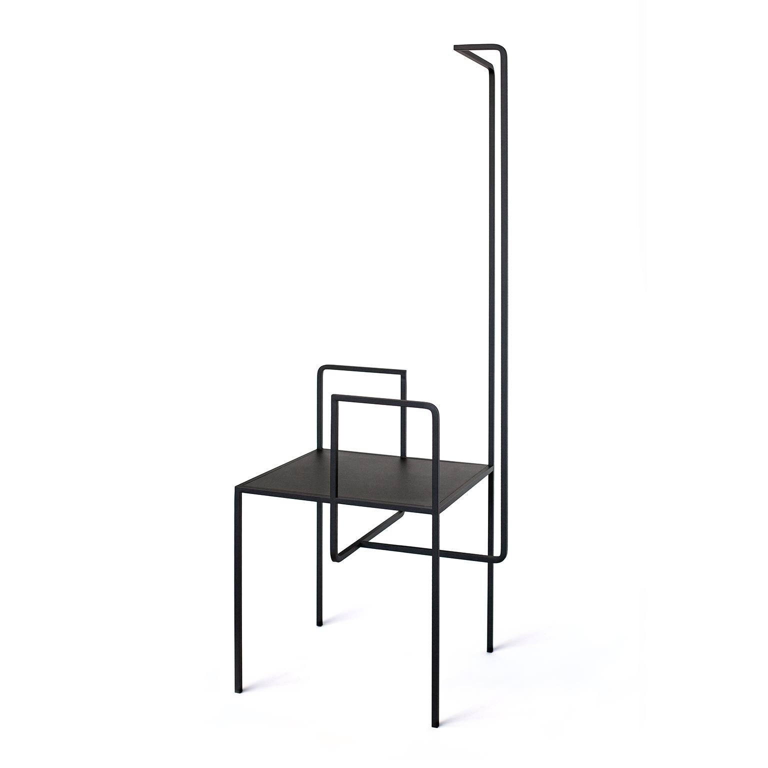 Powder-Coated Modern Steel Chair AI in Black by Studio 1+11 , 21st Century Germany