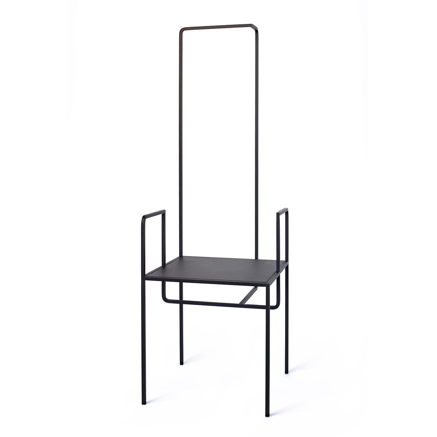 Contemporary Modern Steel Chair AI in Black by Studio 1+11 , 21st Century Germany