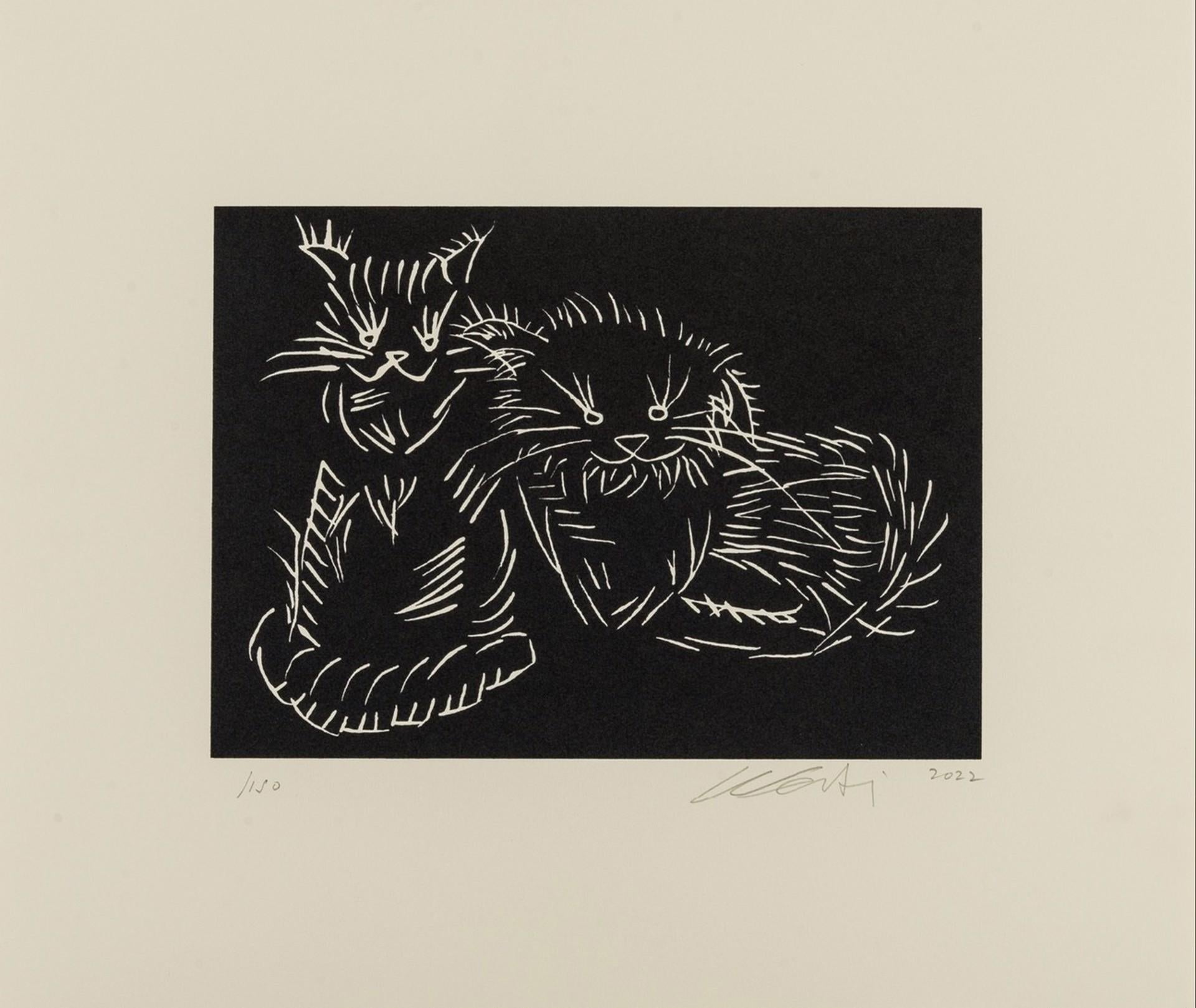 Gatti neri, 2022 - Mixed Media Art di Ai Weiwei