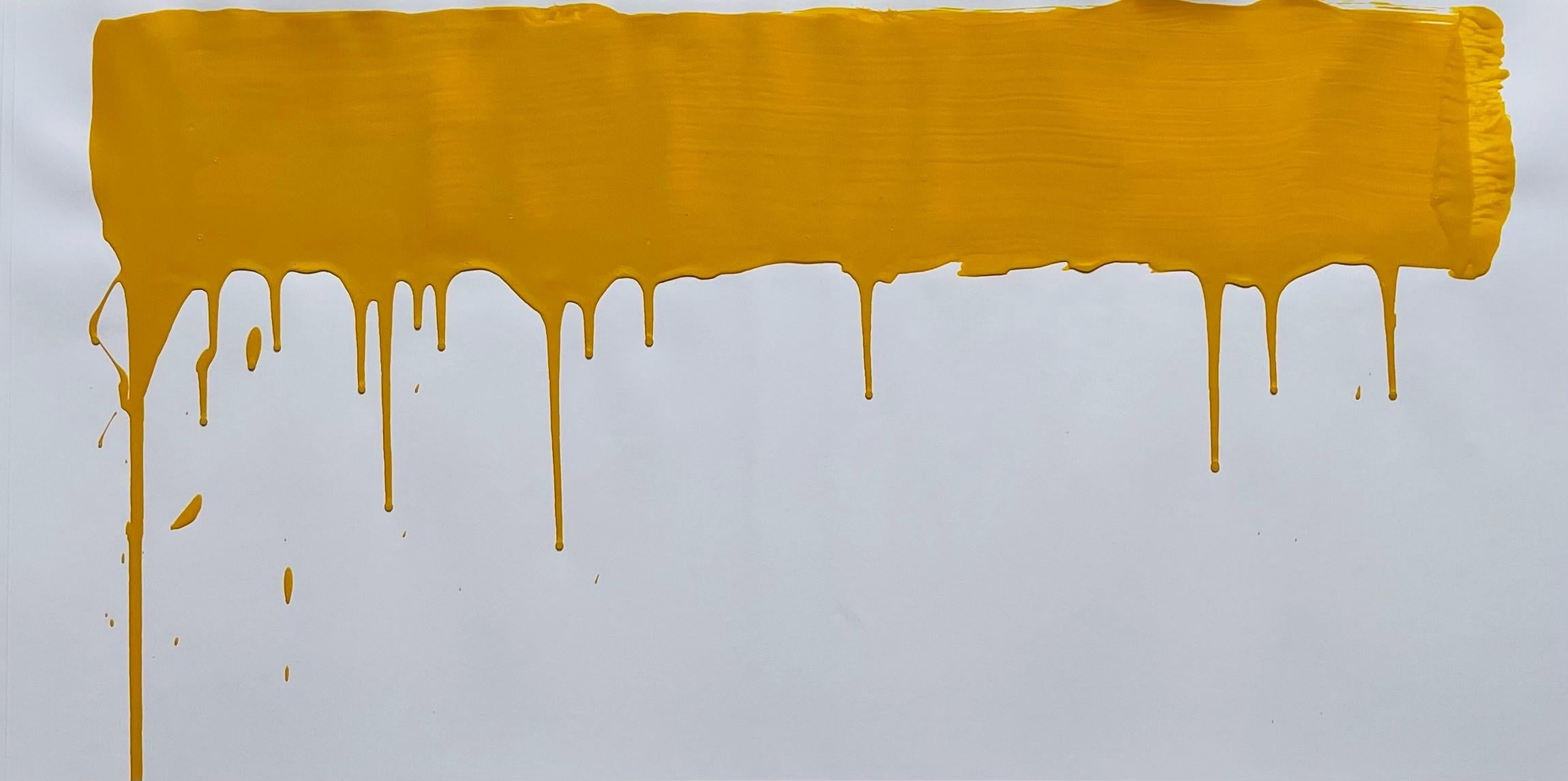Untitled 2015 (2015) (Yellow) (signed) - Painting by Ai Weiwei