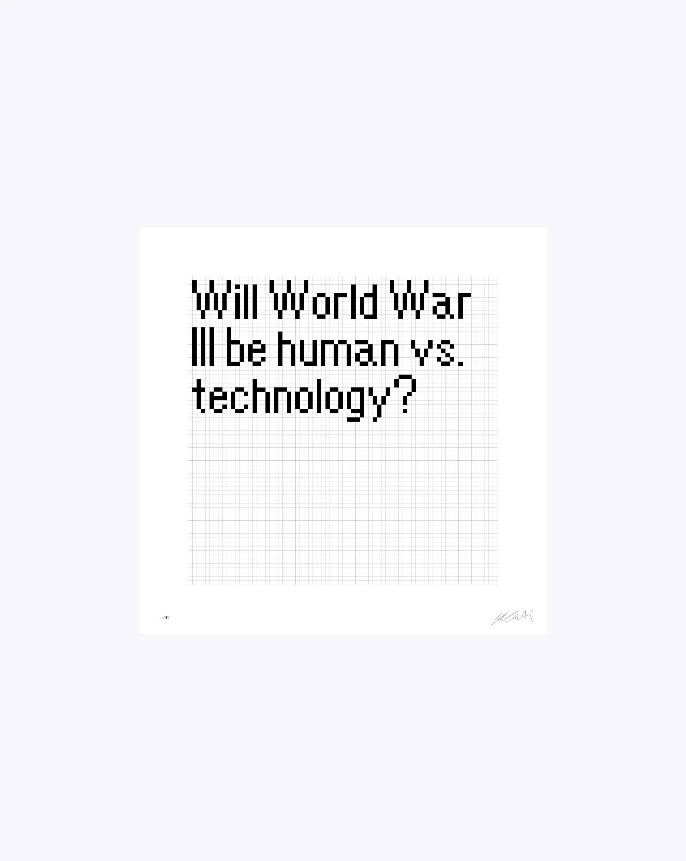 Ai Weiwei Still-Life Print – 81 Fragen (2024)