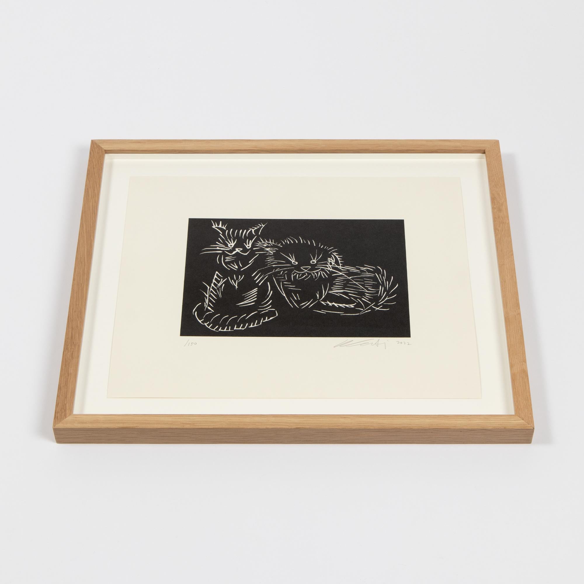 Ai Weiwei, Gatti (nero) - Stampa firmata, Arte contemporanea, Attivista cinese in vendita 2