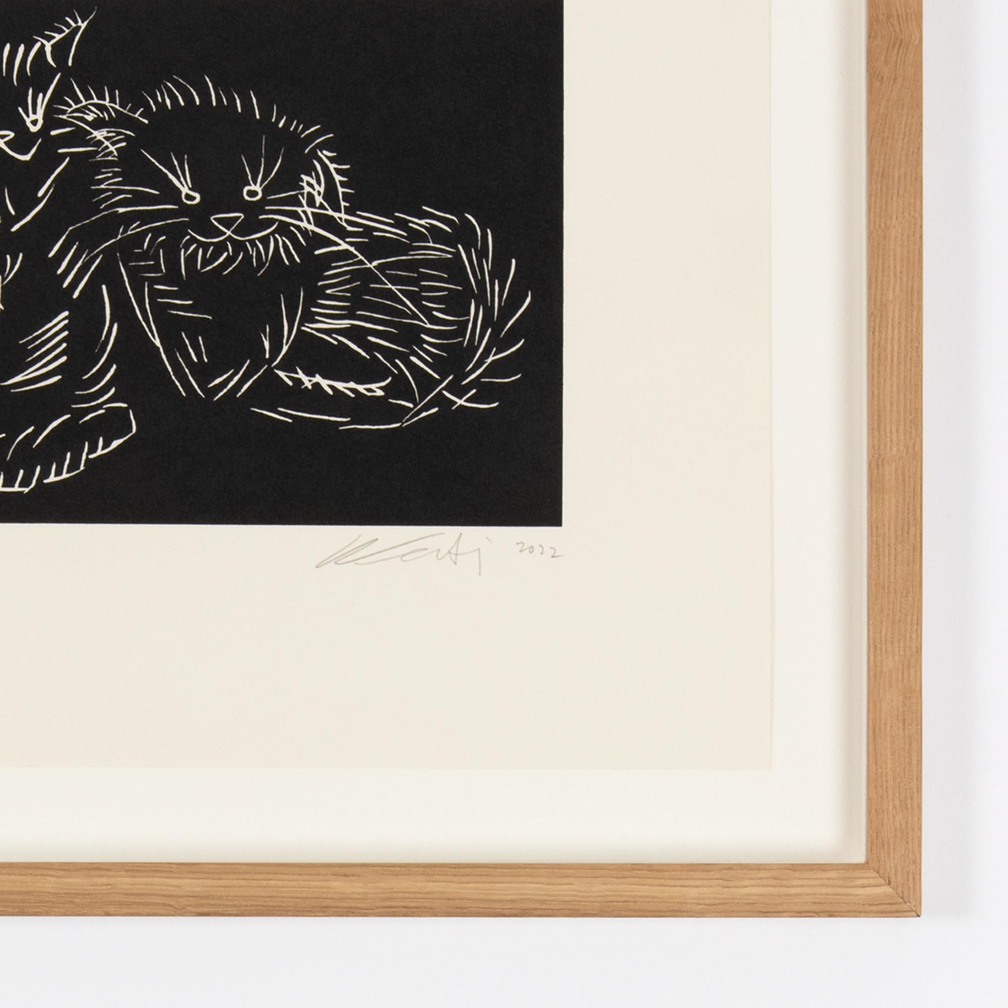 Ai Weiwei, Gatti (nero) - Stampa firmata, Arte contemporanea, Attivista cinese in vendita 3