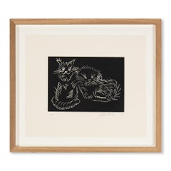 Ai Weiwei, Gatos (Negro) - Impresión firmada, Arte contemporáneo, Activista chino