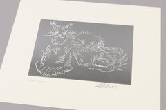 Ai Weiwei, Cats (Silver) - Signed Print
