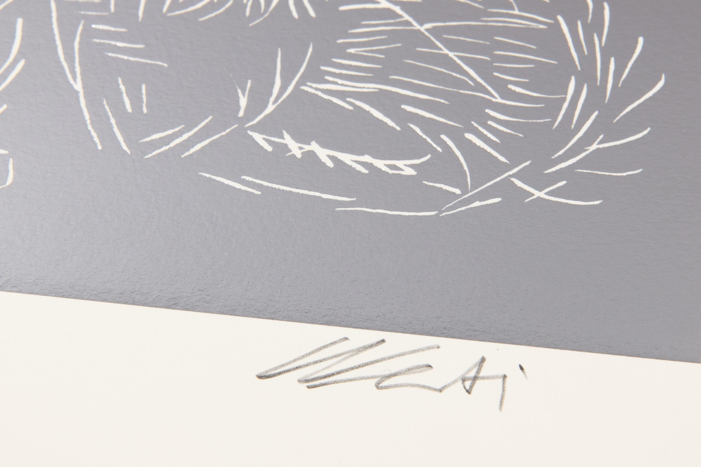Ai Weiwei, Cats (Silver) - Signed Print For Sale 3
