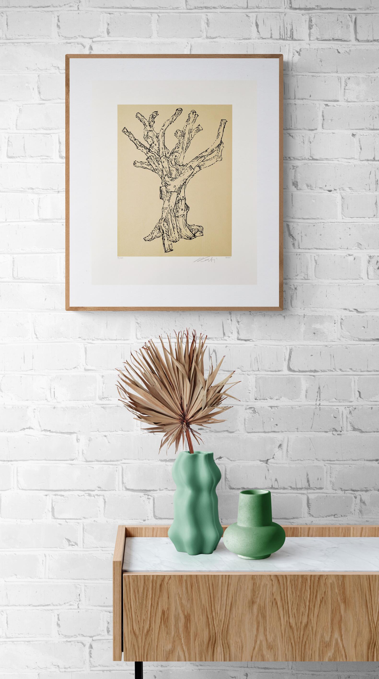 AI WEIWEI CEDAR (SMALL)  Chinese Contemporary Modern Activism Tree Tradition Ink For Sale 1