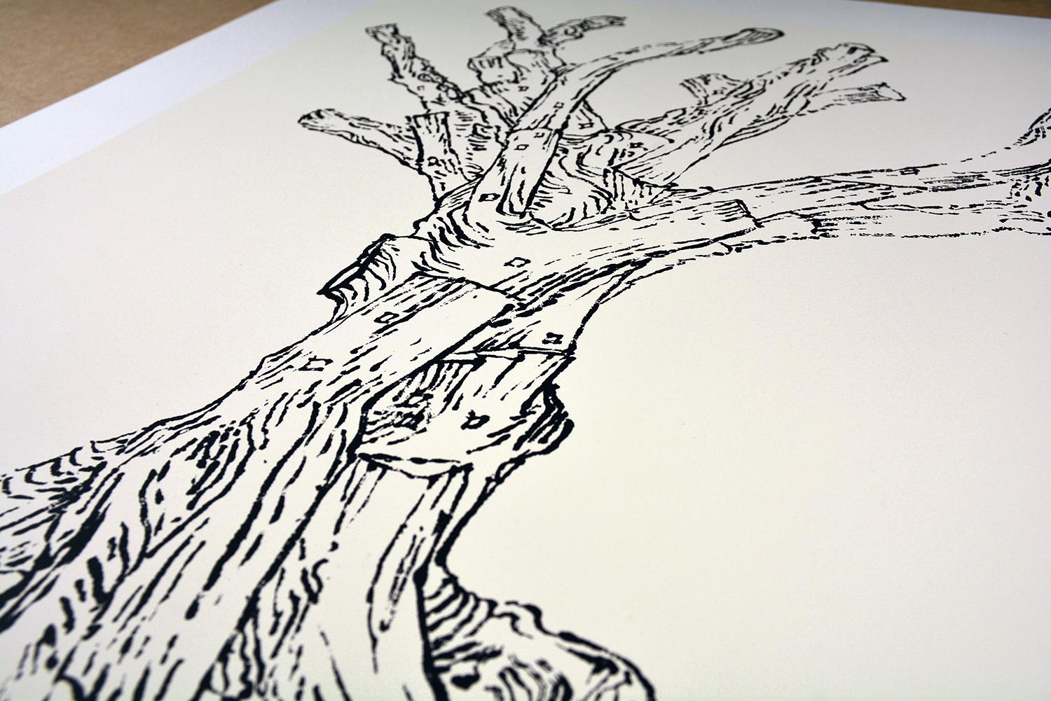 AI WEIWEI - CEDRO (GRANDE) Albero dell'attivismo moderno cinese Tradizione Inchiostro bianco - Print Concettualismo di Ai Weiwei