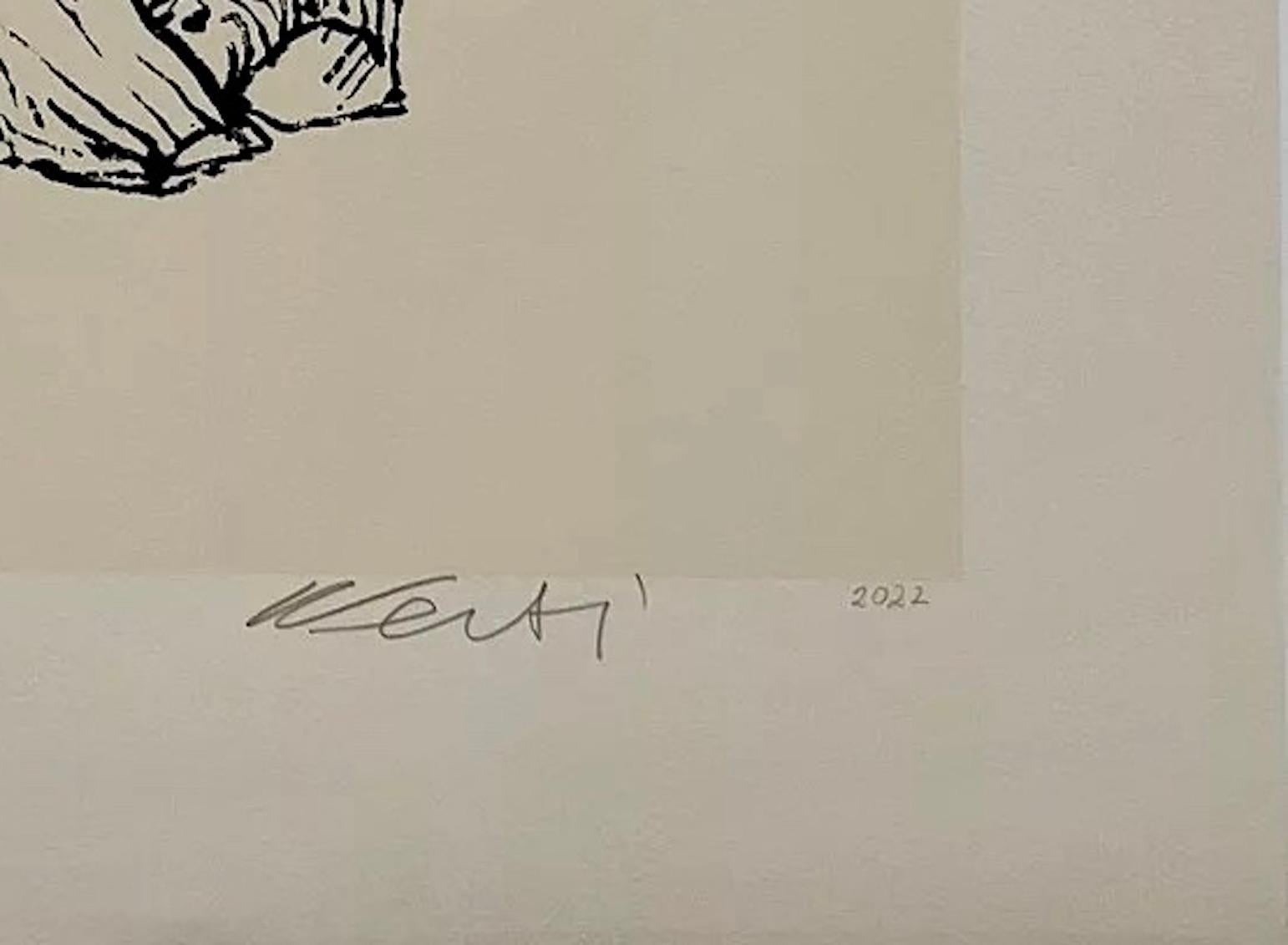 Cedar - Printer's Proof - Chinese Contemporary Modern Activism Tree Tradition - Beige Landscape Print by Ai Weiwei