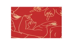 Mittel Finger in Rot