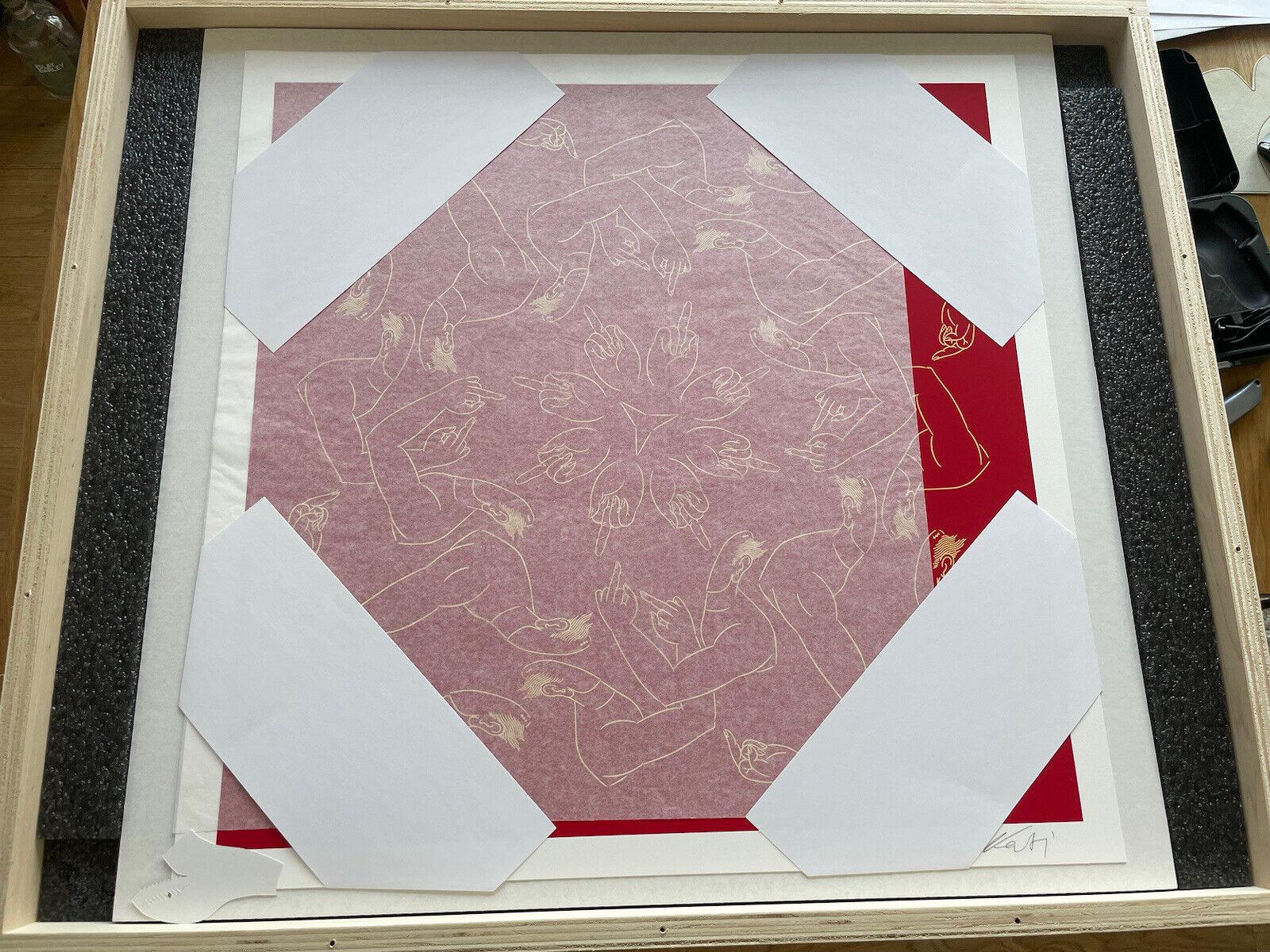Dedo Medio en Rojo - Print de Ai Weiwei
