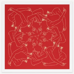 Middle Finger in Red