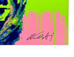 Jahr des Ochsen (großer gerahmter, handsignierter Siebdruck)