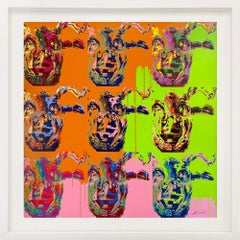 Jahr des Ochsen (großer gerahmter, handsignierter Siebdruck)