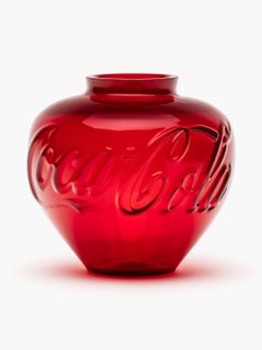 AI WEIWEI - Coca-Cola Glass Vase. Limited edition modern glass sculpture