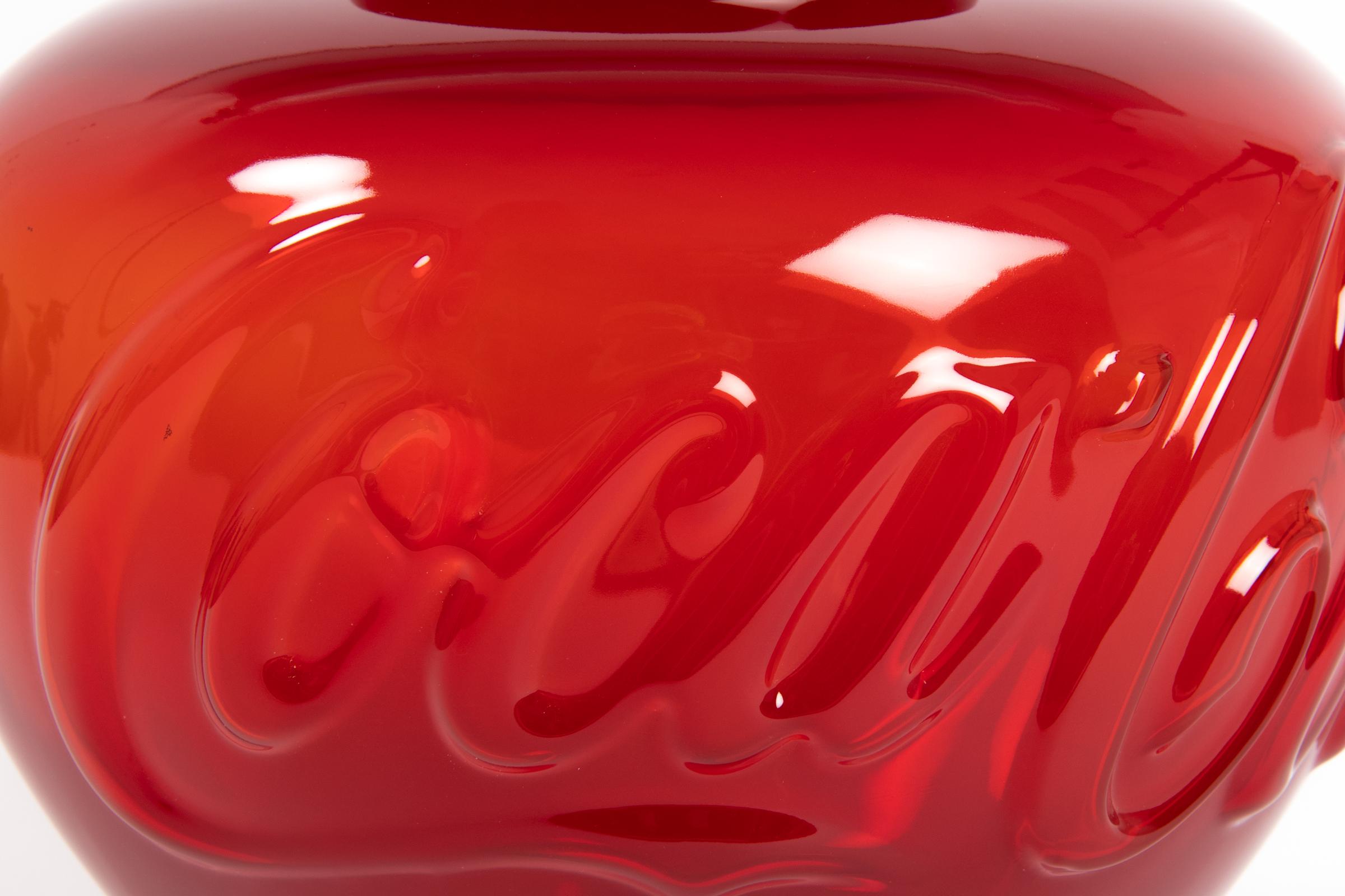 Ai Weiwei, Coca-Cola Glass Vase - Limited Edition Sculpture, Engraved Signature For Sale 2