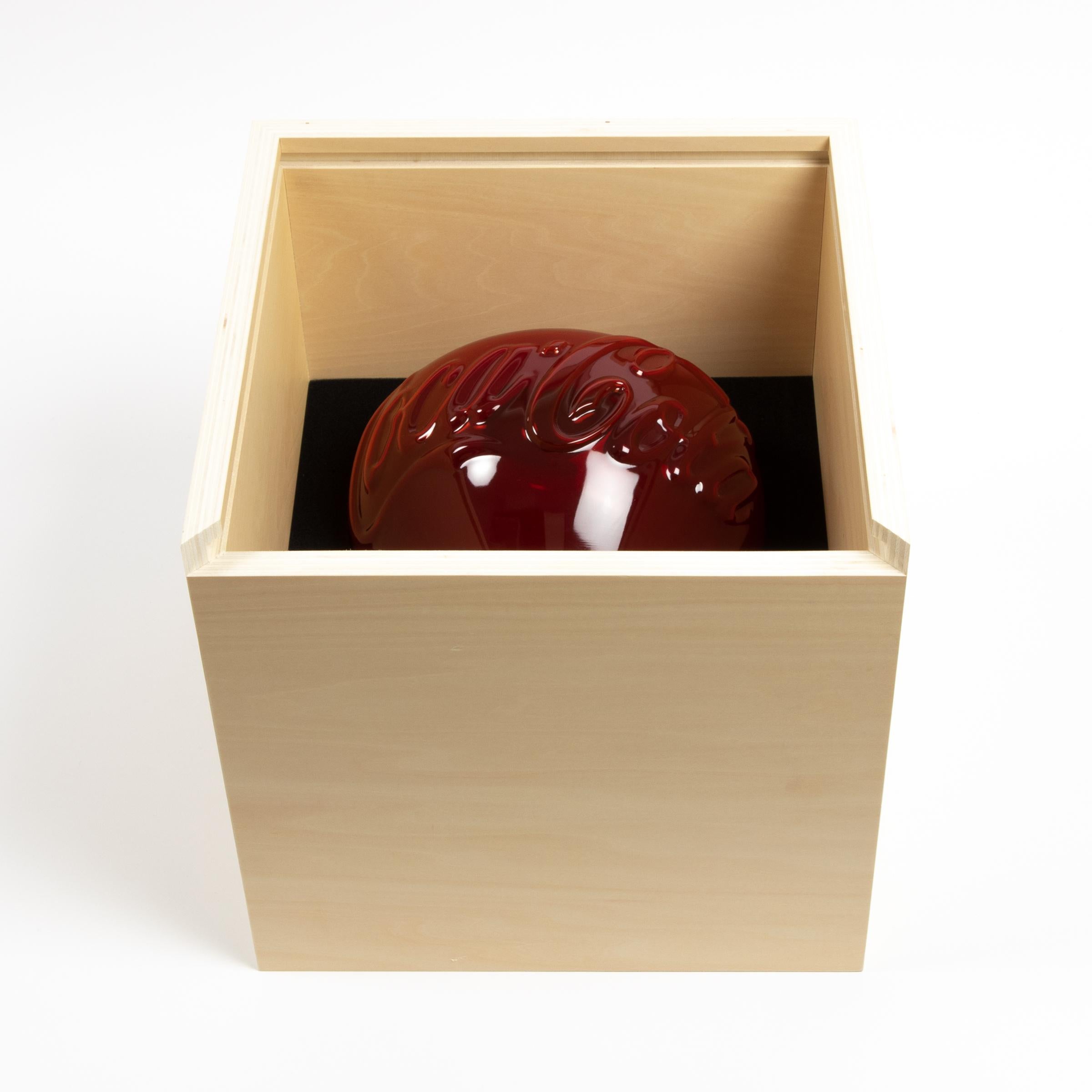 Ai Weiwei, Coca-Cola Glass Vase - Limited Edition Sculpture, Engraved Signature For Sale 4