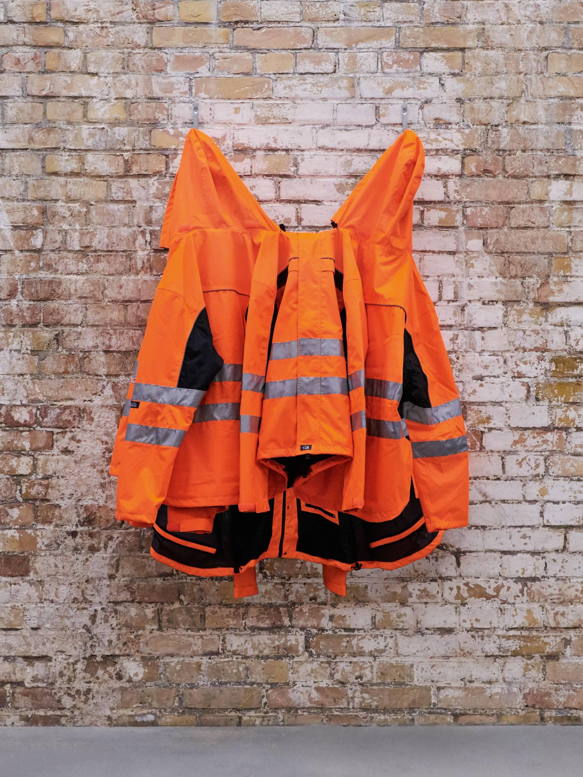 Ai Weiwei x Hornbach Safety Jackets Zipped the Other Way Sculpture and Book For Sale 1