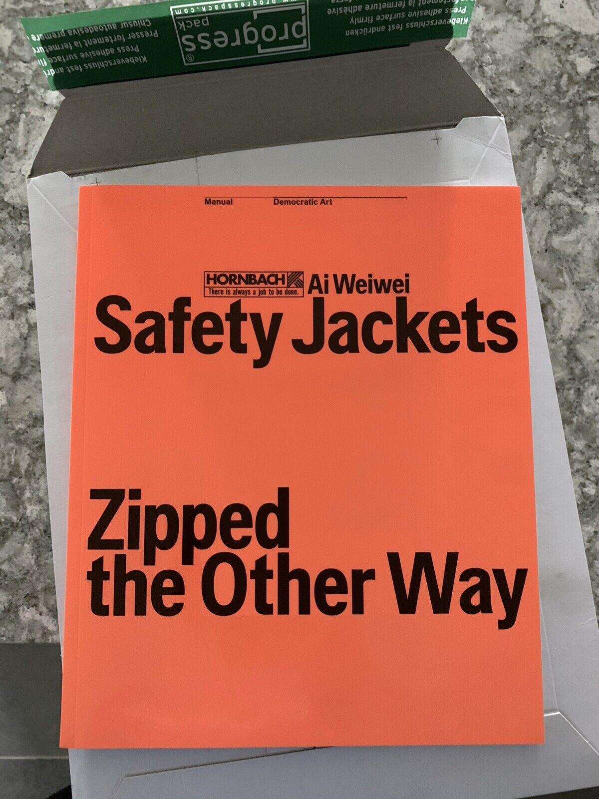 Ai Weiwei x Hornbach Safety Jackets Zipped the Other Way Sculpture and Book For Sale 3