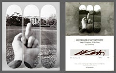 Triptych: Study of Perspective: Fu#k! the Trump White House (Artist signed COA)