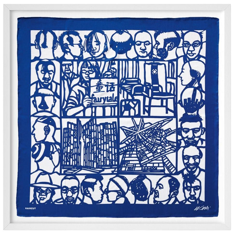 Ai Weiwei, The Silk Scarf ‘Haircut’