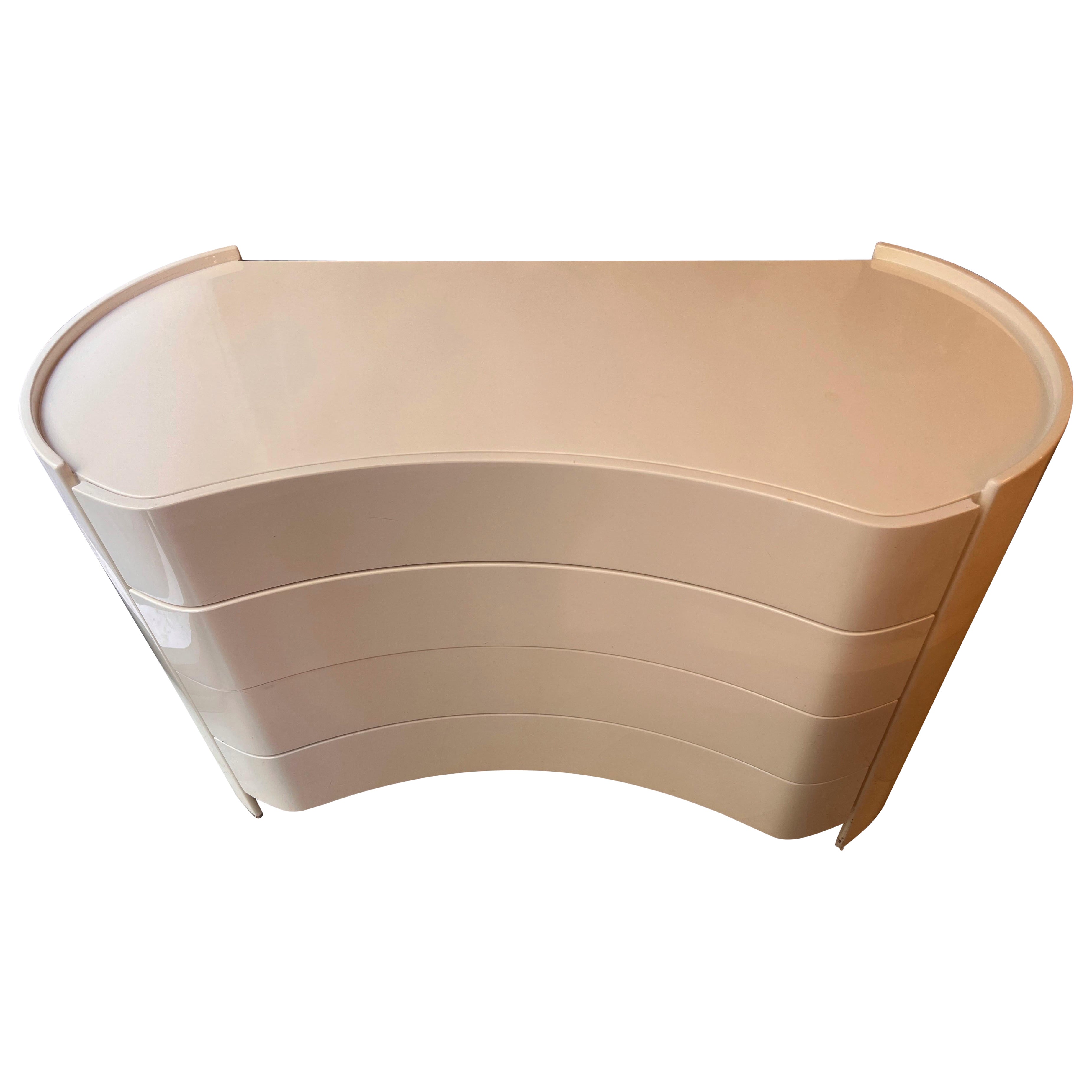 "Aiace" Curved Chest of Drawers by Benatti, Italy, 1960s For Sale