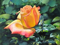 Rose, Original Oil Painting, Handmade Artwork