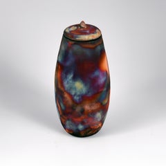 Aibo Pet Urn, Full Copper Matte, Ceramic Raku Pottery
