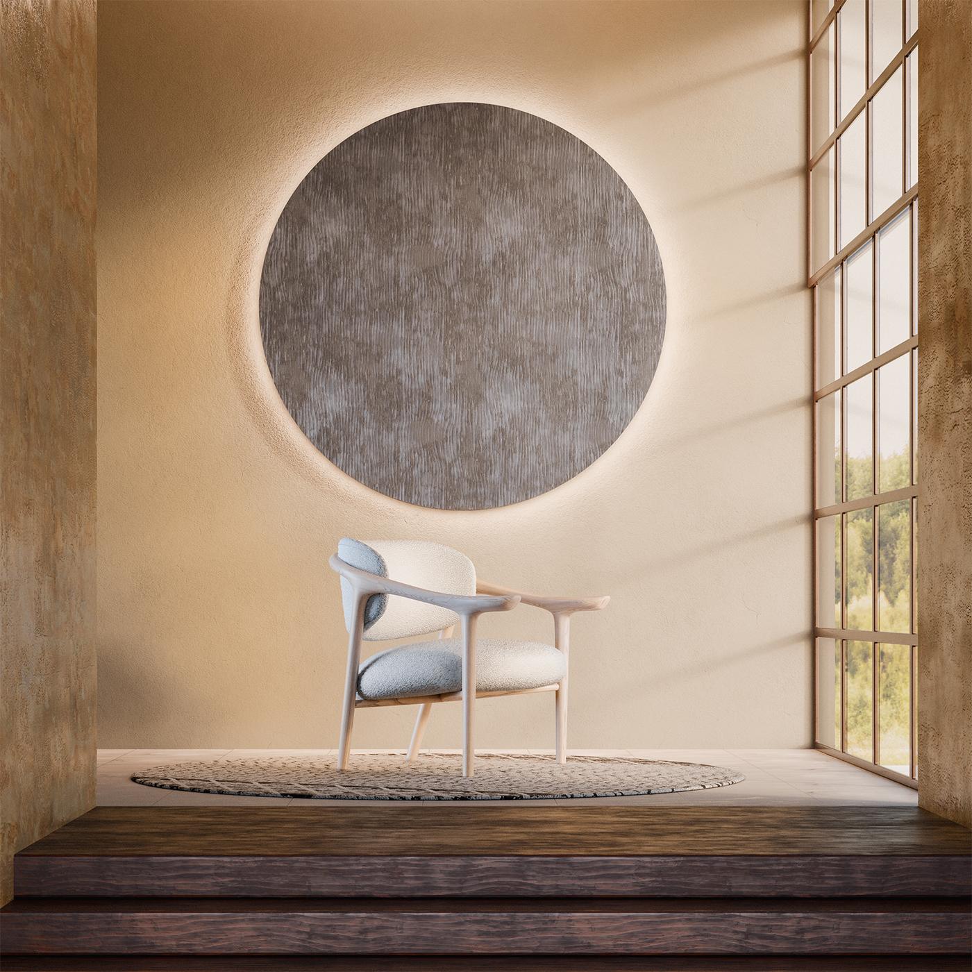 Italian Aida Beige Lounge Chair by Libero Rutilo For Sale