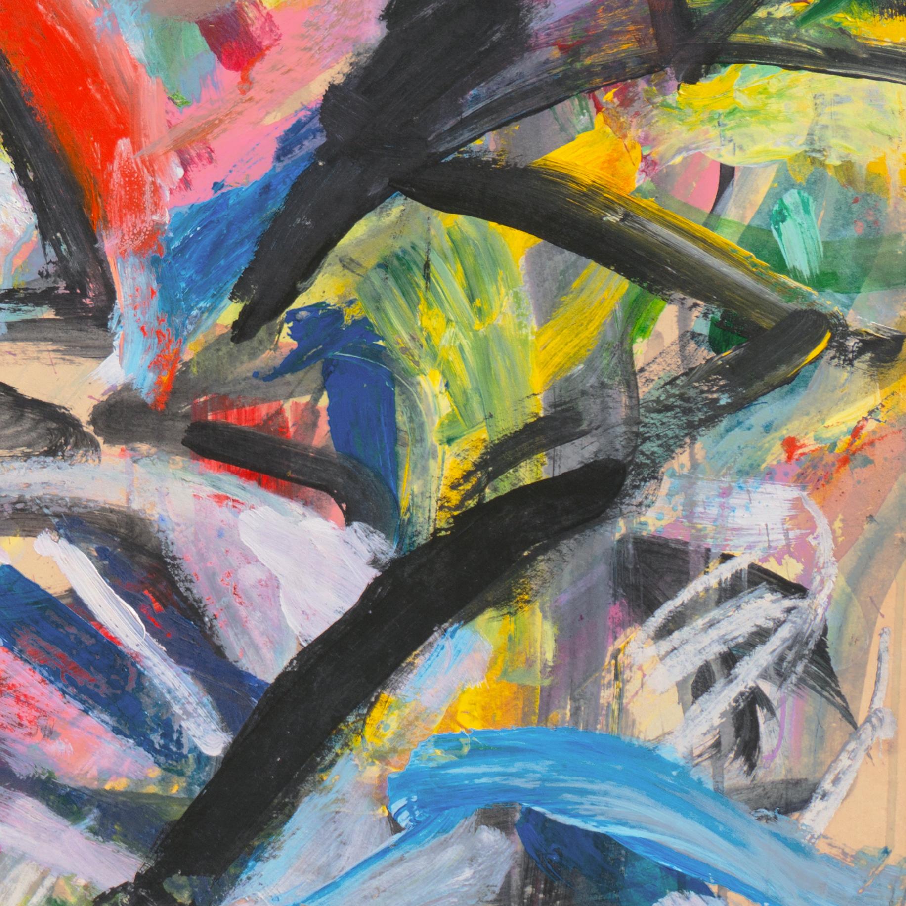 'Astratto organico' - Abstract Painting Grigio di Aida Nelson