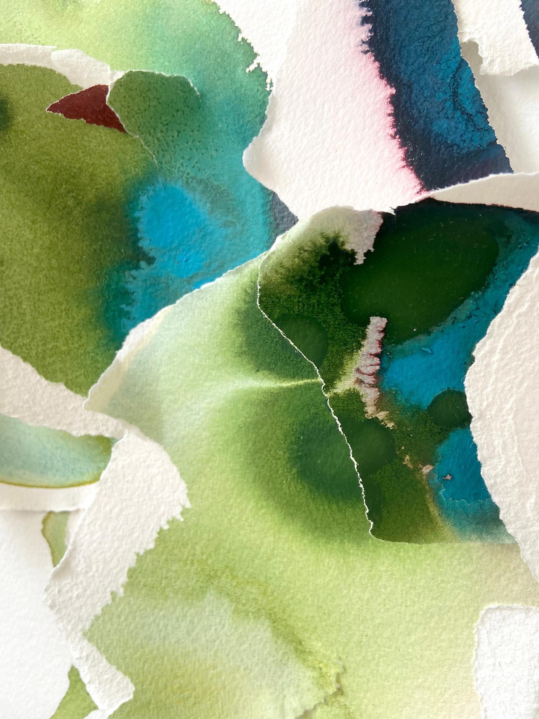To Break, To Blossom 25/07 - Contemporary Mixed Media Art by Aida Subira