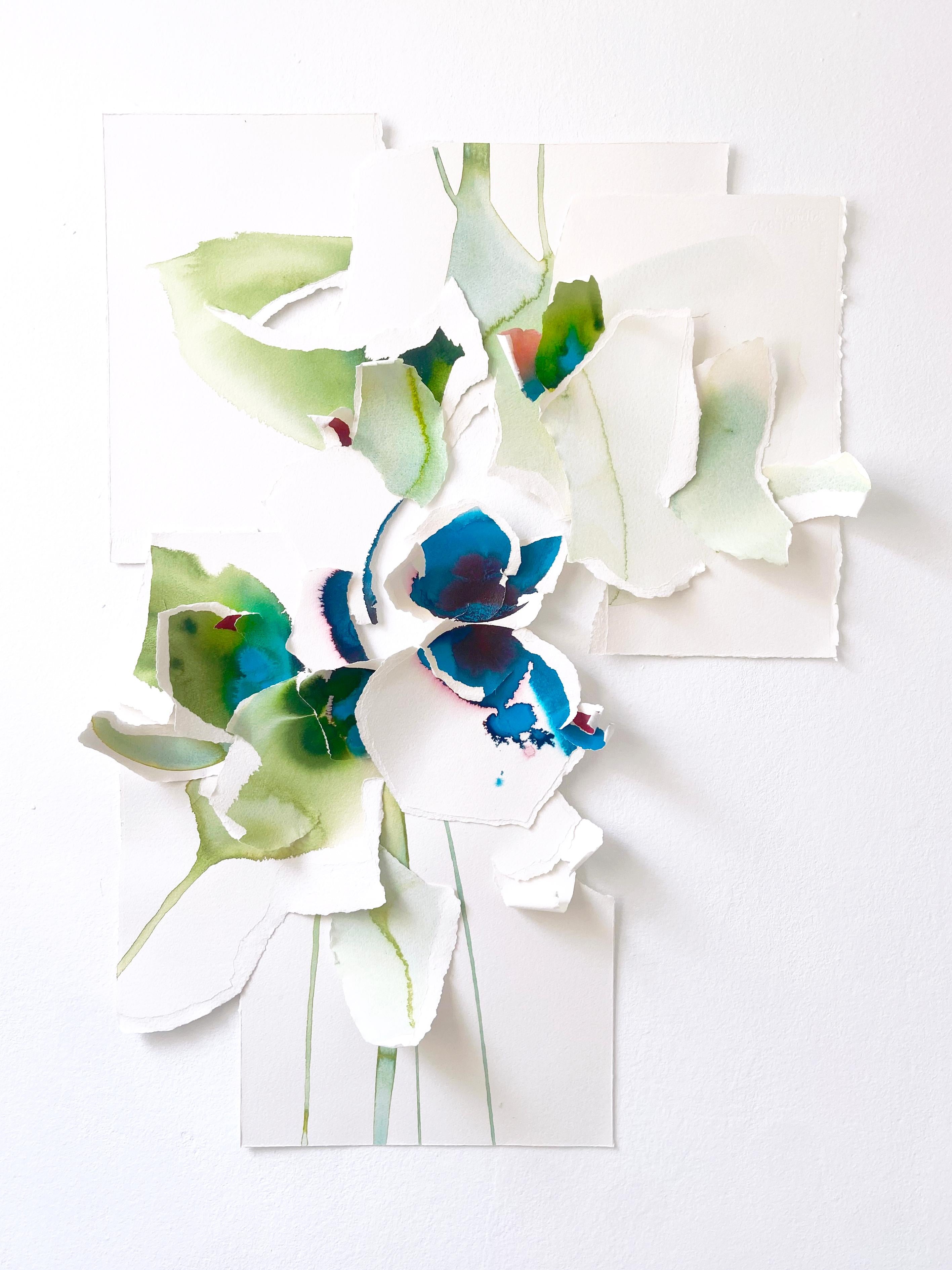 To Break, To Blossom 25/07 - Mixed Media Art by Aida Subira