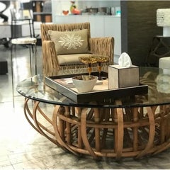 Aiden Rattan Cocktail Table