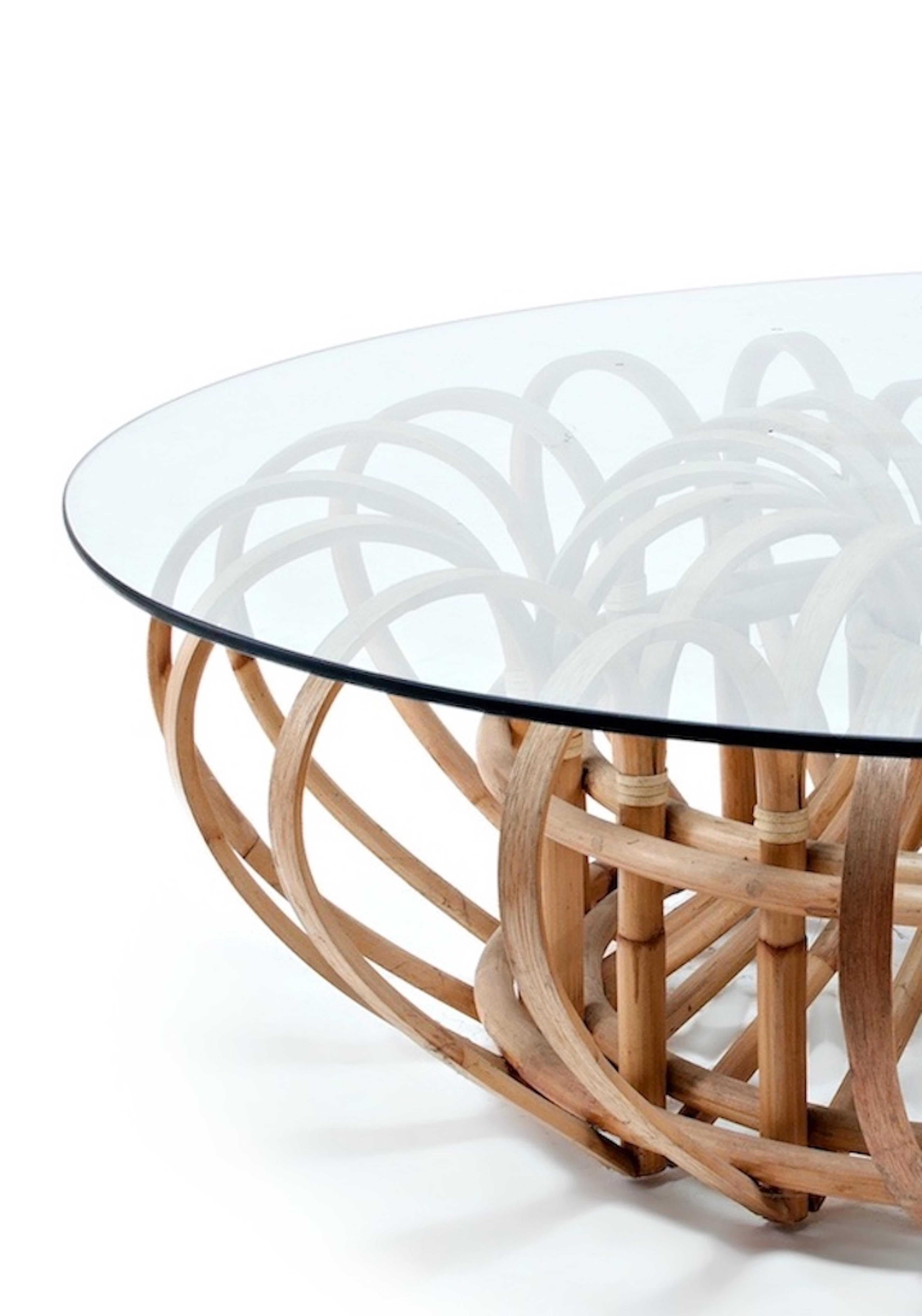 Philippine Aiden Rattan Cocktail Table For Sale